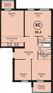 Планировка еврочетырешки
